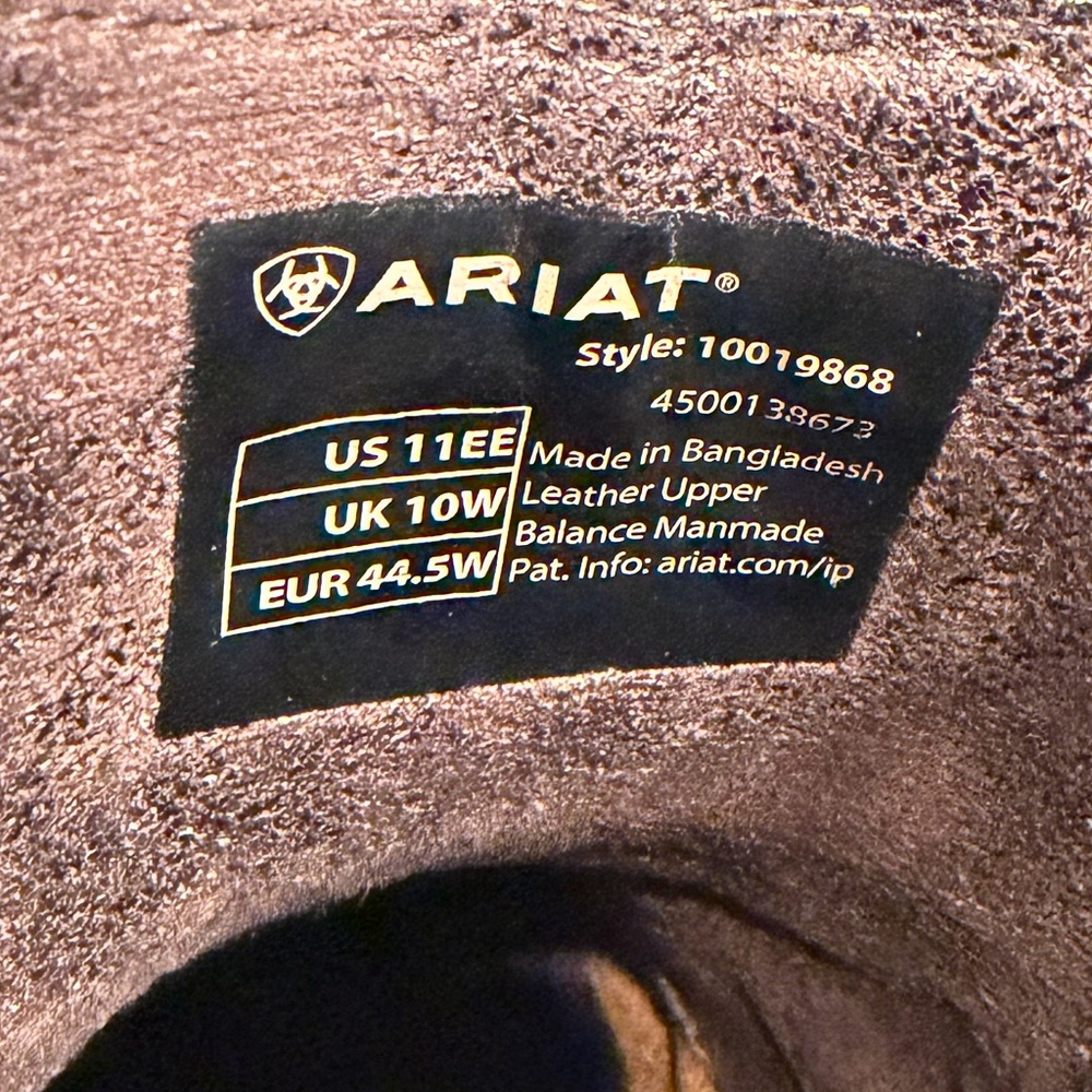 Ariat Midtown Rambler Square Toe Chelsea Boots Mens Size 11 EE Brown Leather - Picture 5 of 12